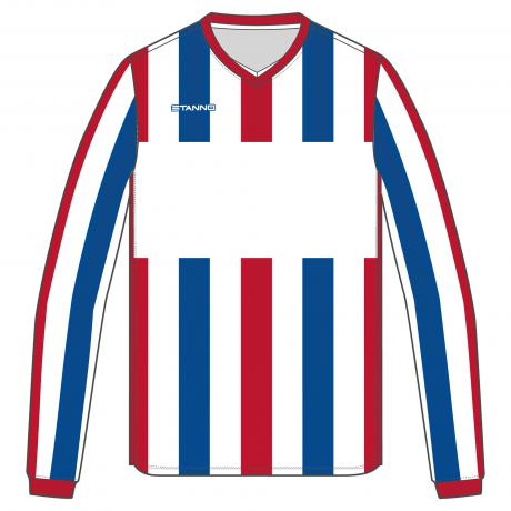 Stanno Aspire Long Sleeve Jersey White/Royal/Red
