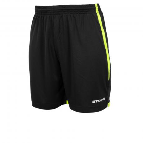Stanno Focus Shorts Black/Neon Yellow