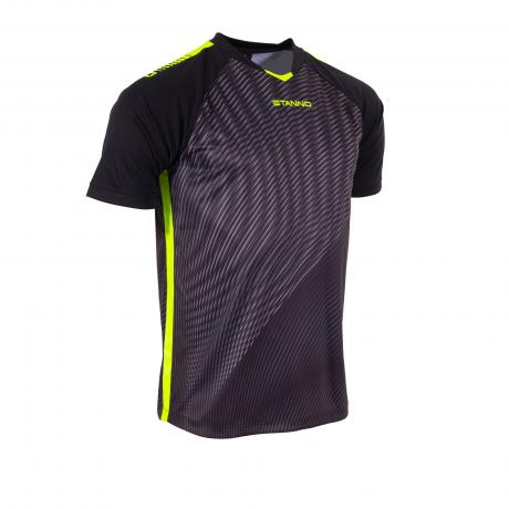 Stanno Vortex Keeper Short Sleeve Jersey Black/Neon Yellow